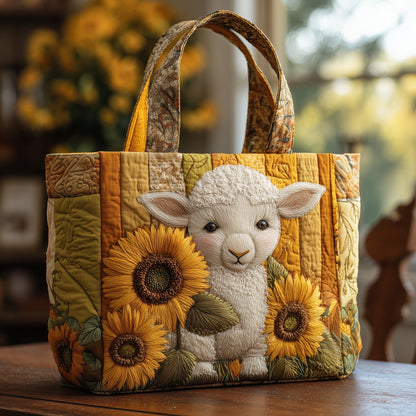 Happy Lamb Quilted Tote Bag GFTOMA3206