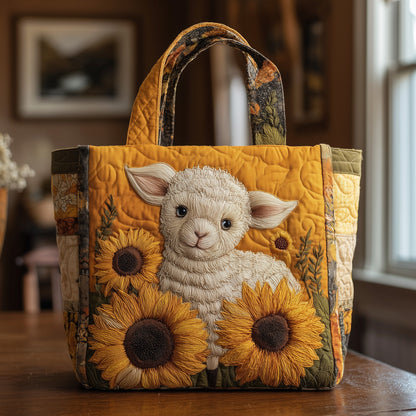 Happy Lamb Quilted Tote Bag GFTOMA3207