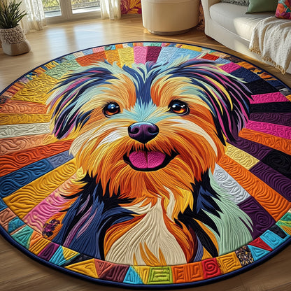 Yorkshire Terrier Quilted Round Mat GFTOMA320