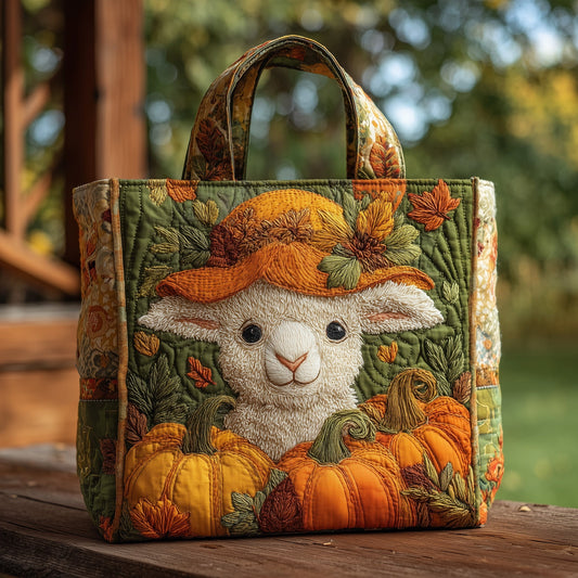 Happy Lamb Quilted Tote Bag GFTOMA3210
