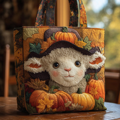 Happy Lamb Quilted Tote Bag GFTOMA3211