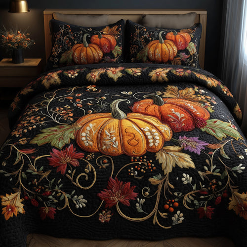 Autumn Vibe 3-Piece Quilted Bedding Set GFTOMA3227