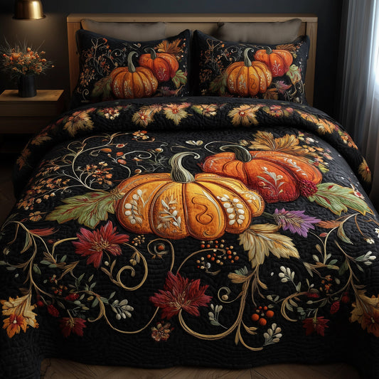 Autumn Vibe 3-Piece Quilted Bedding Set GFTOMA3227