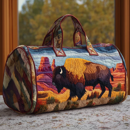 Bison Quilted Duffle Bag GFTOMA3231