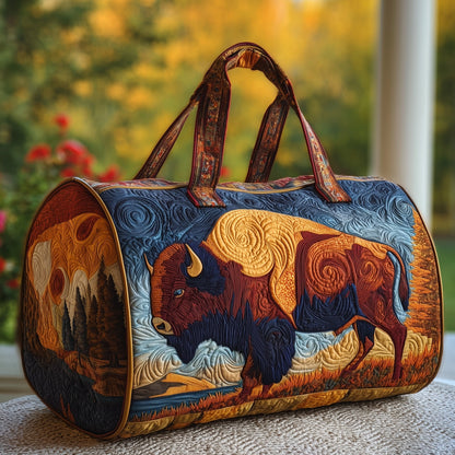 Bison Quilted Duffle Bag GFTOMA3234