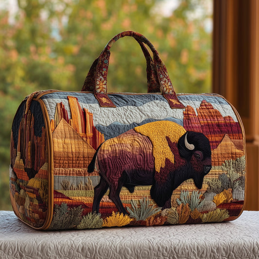 Bison Quilted Duffle Bag GFTOMA3237