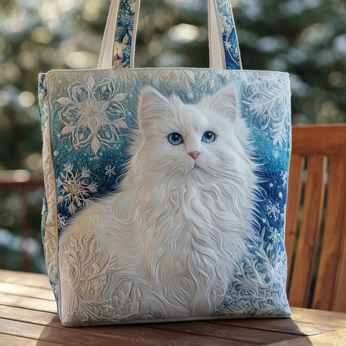 Elegant Meow Quilted Tote Bag GFTOMA3251