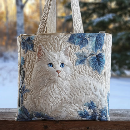 Elegant Meow Quilted Tote Bag GFTOMA3252