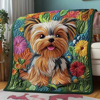 Yorkshire Terrier Quilted Blanket GFTOMA329
