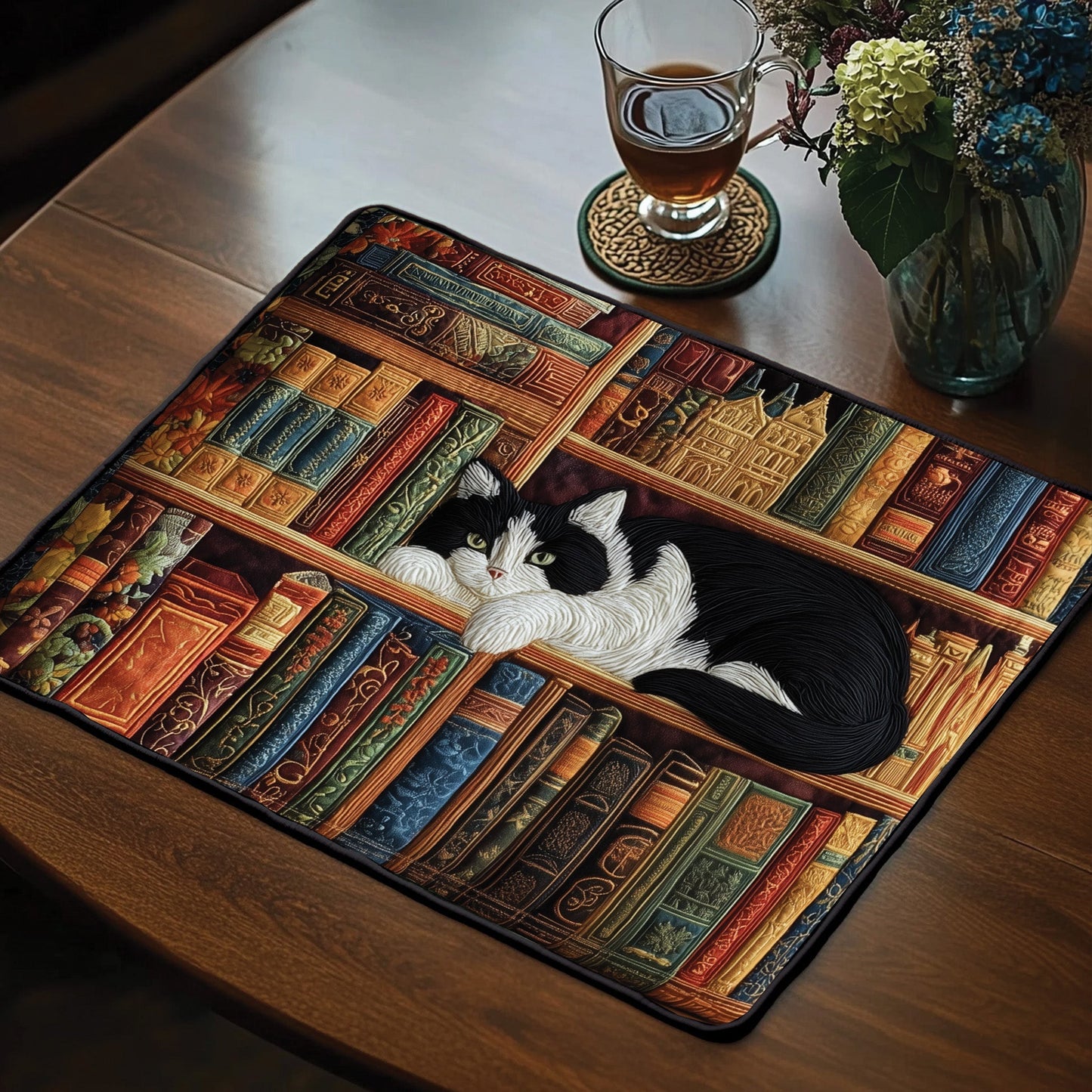 Cozy Book Quilted PlaceMat GFTOMA3308