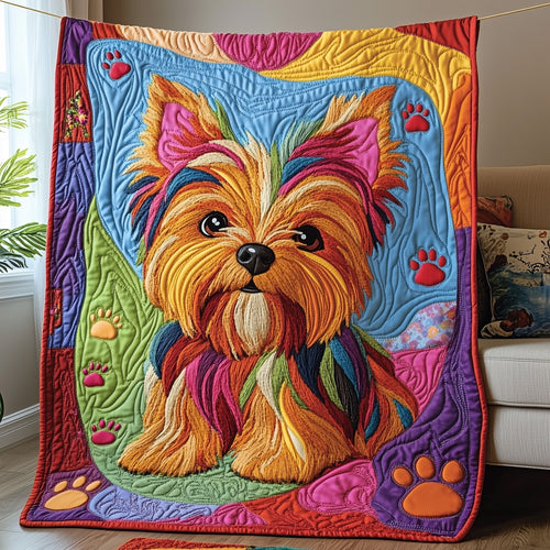 Yorkshire Terrier Quilted Blanket GFTOMA331