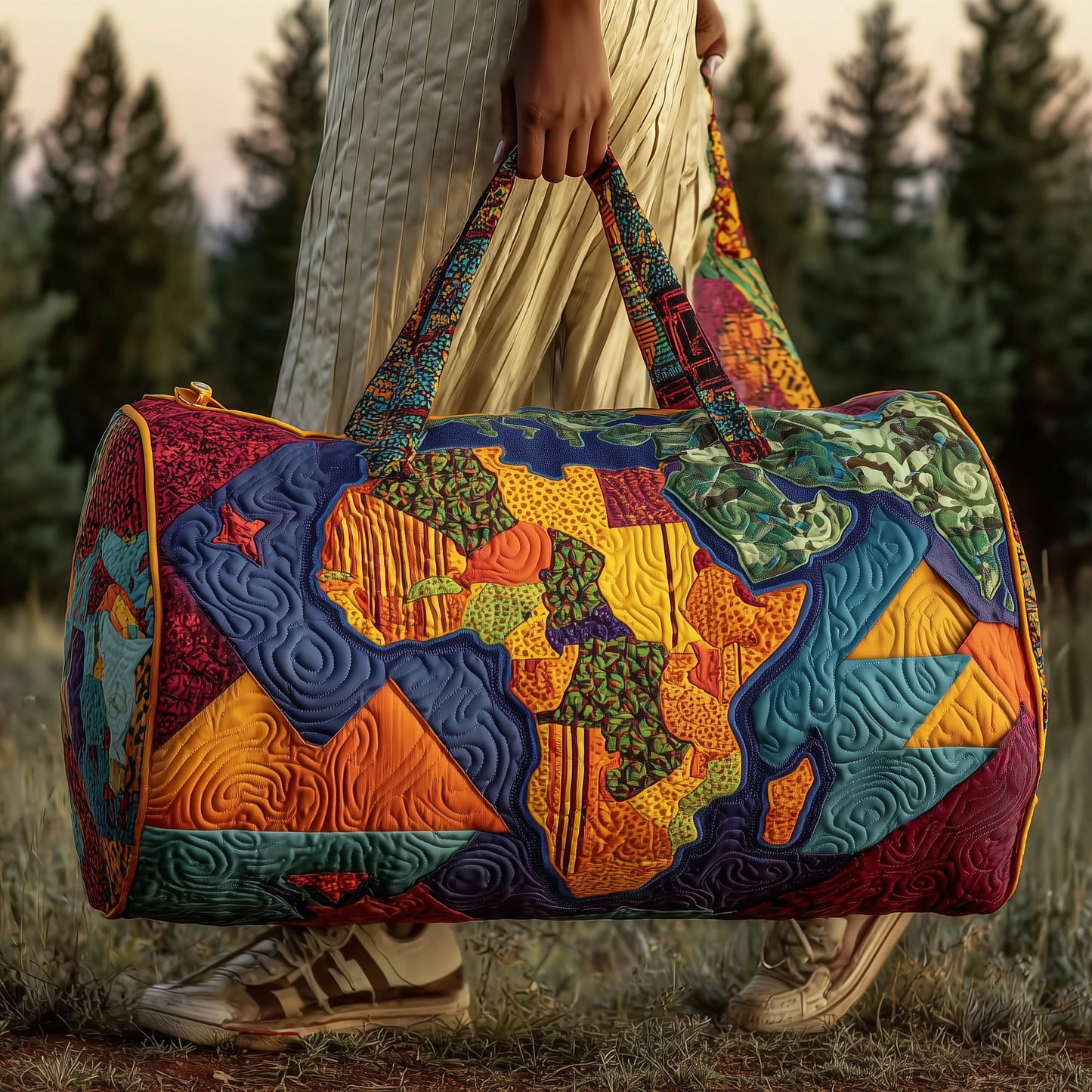 African Dream Quilted Duffle Bag GFTOMA3315