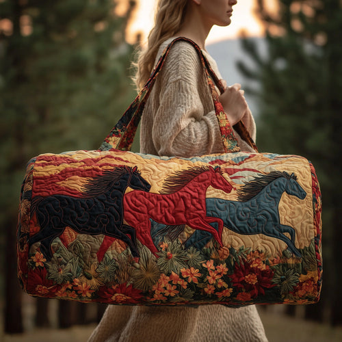 Horse Quilted Duffle Bag GFTOMA3320