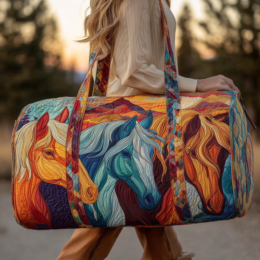 Horse Quilted Duffle Bag GFTOMA3321