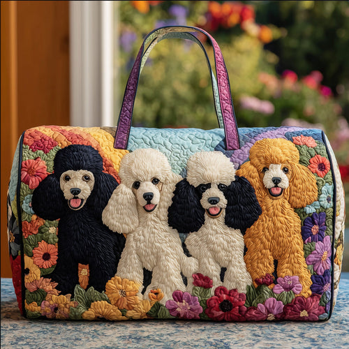 Poodles Quilted Duffle Bag GFTOMA3326