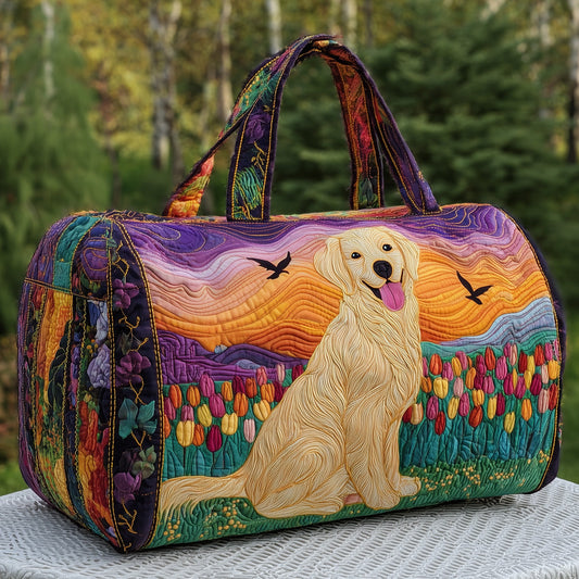 Golden Retrievers Quilted Duffle Bag GFTOMA3335