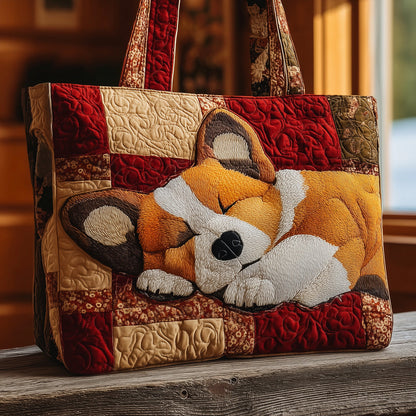 Corgi Quilted Tote Bag GFTOMA3370