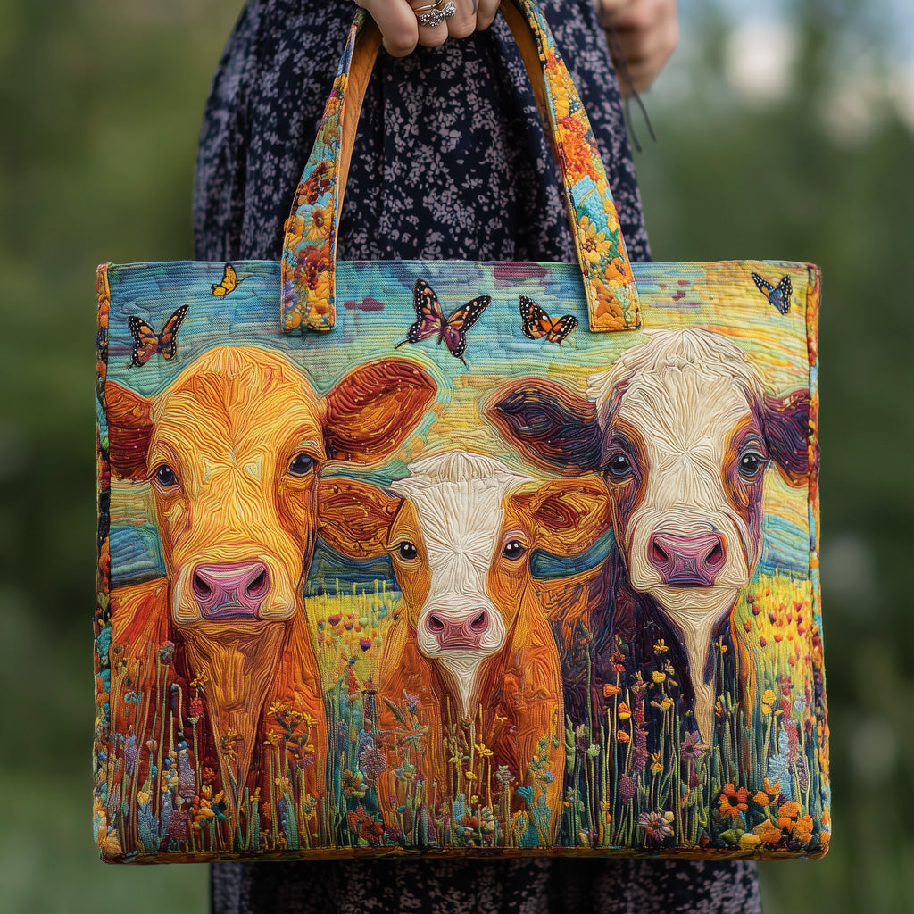 Moo Meadows Quilted Tote Bag GFTOMA3382