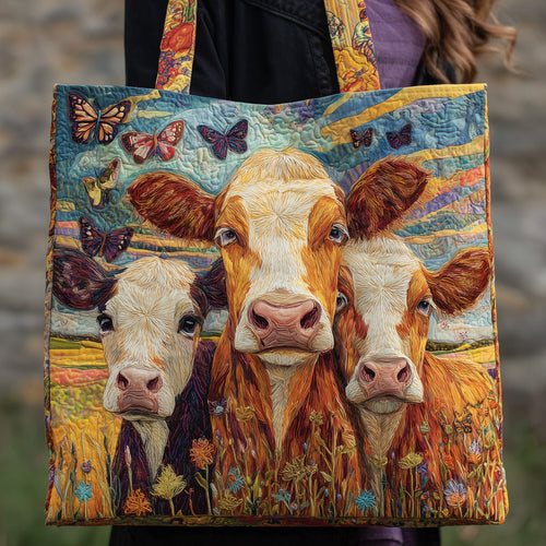 Moo Meadows Quilted Tote Bag GFTOMA3384