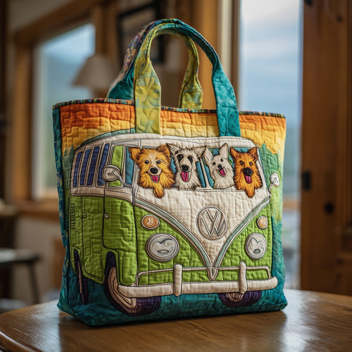 Puppy Paradise Travel Quilted Tote Bag GFTOMA3447