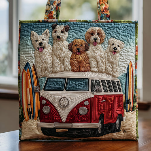 Puppy Paradise Travel Quilted Tote Bag GFTOMA3451