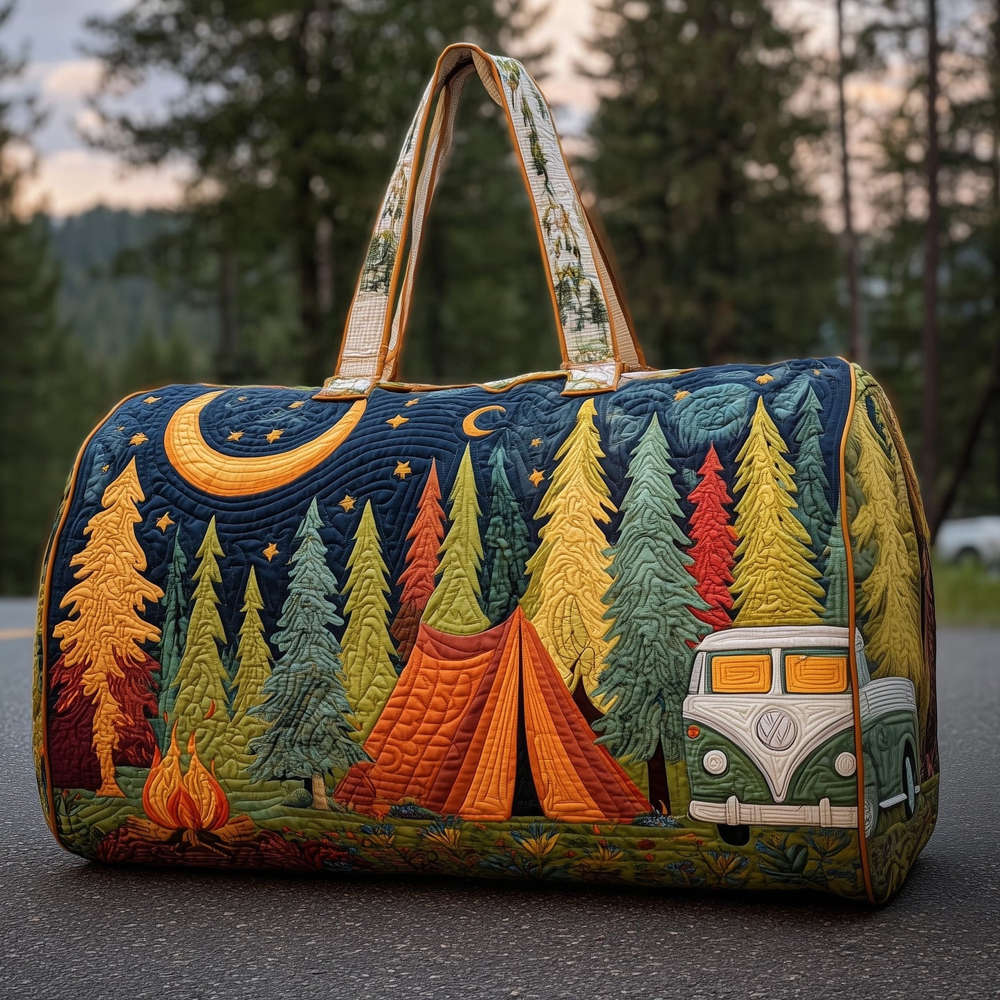 Campfire Dream Quilted Duffle Bag GFTOMA3466