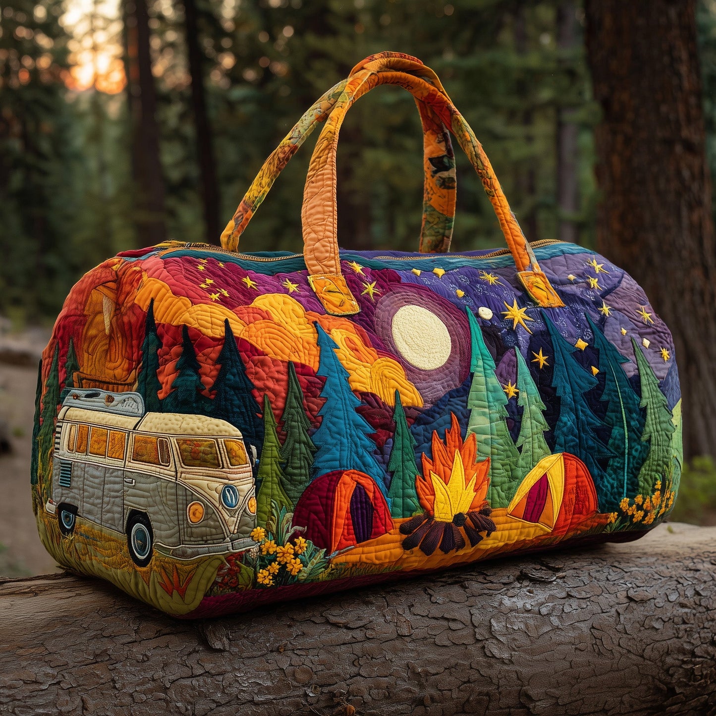 Campfire Dream Quilted Duffle Bag GFTOMA3467
