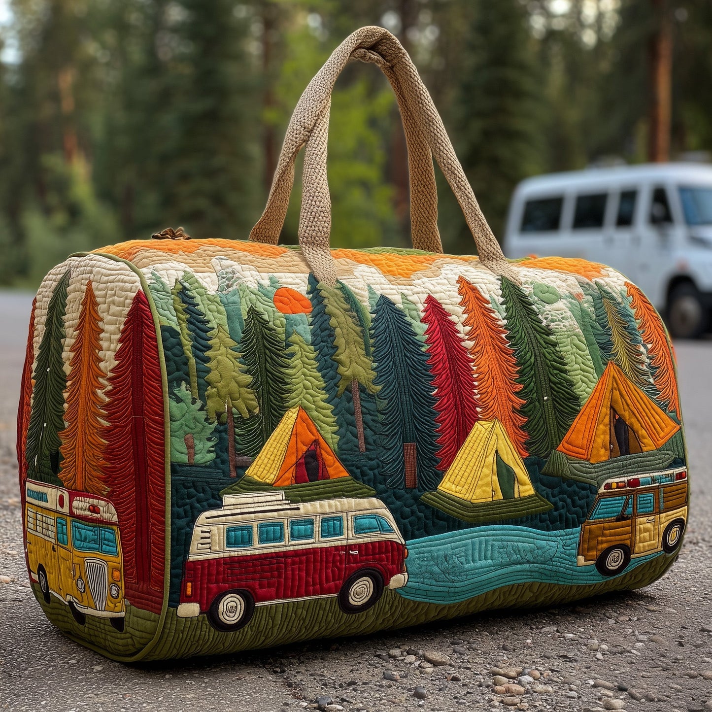 Cozy Camper Quilted Duffle Bag GFTOMA3475