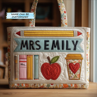 Teacher Quilted Tote Bag QTCUZ GFTOMA3517