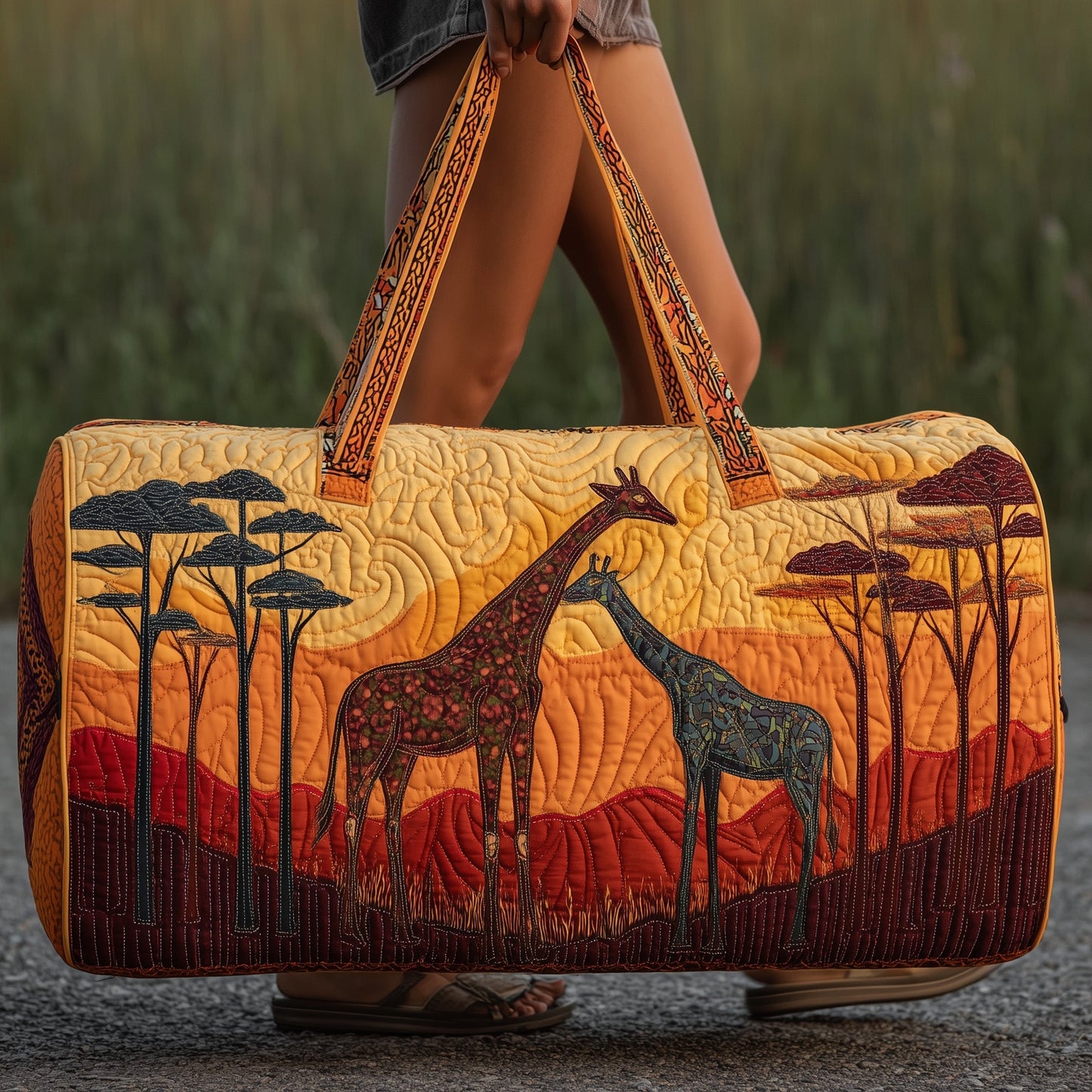 Giraffe Quilted Duffle Bag GFTOMA3534