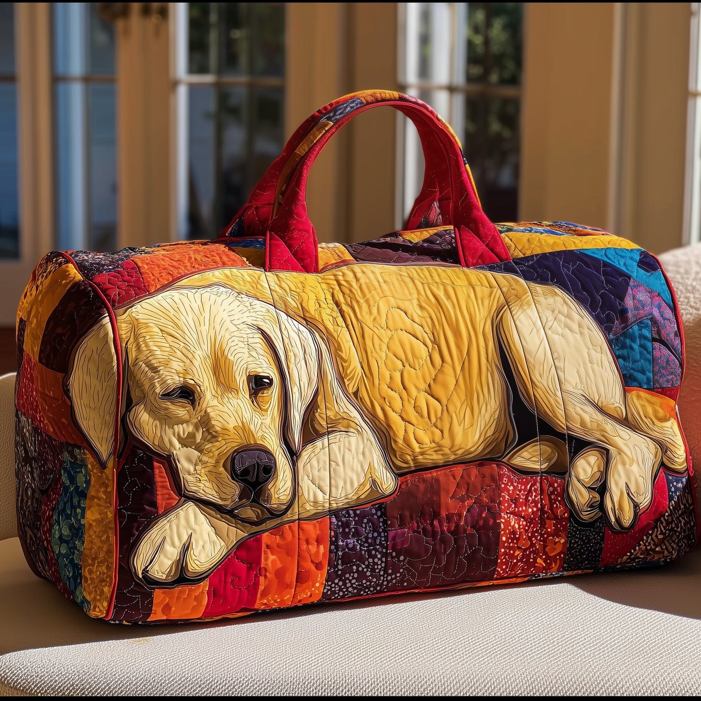 Labrador Quilted Duffle Bag GFTOMA3540