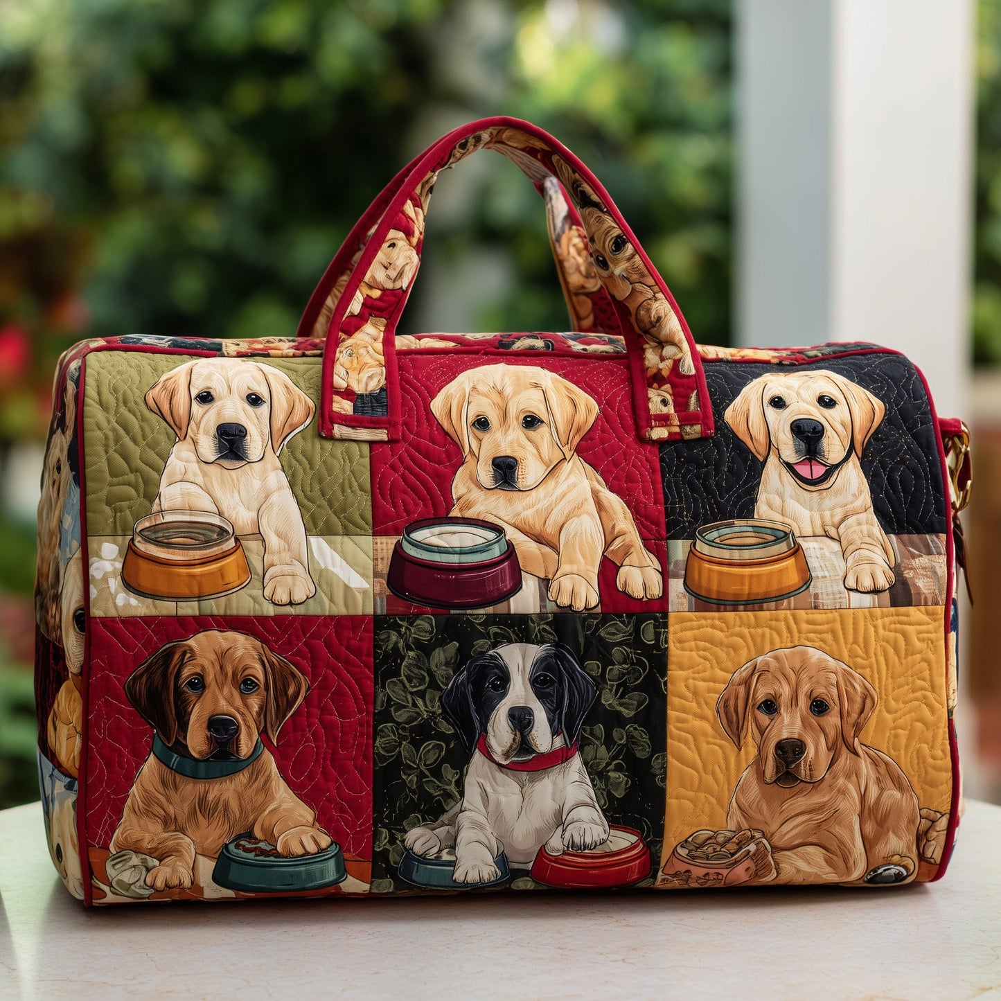 Labrador Quilted Duffle Bag GFTOMA3546