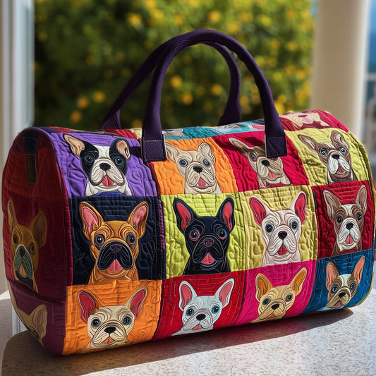 French Bulldog Quilted Duffle Bag GFTOMA3548