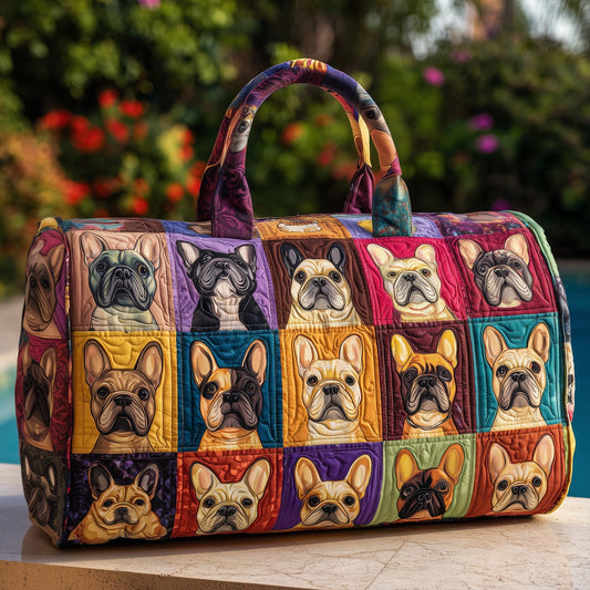 French Bulldog Quilted Duffle Bag GFTOMA3550