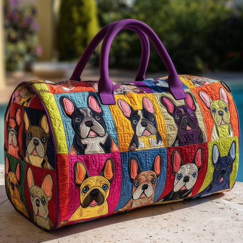 French Bulldog Quilted Duffle Bag GFTOMA3555