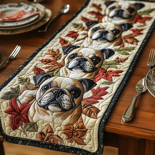 Bulldog Quilted Table Runner GFTOMA355