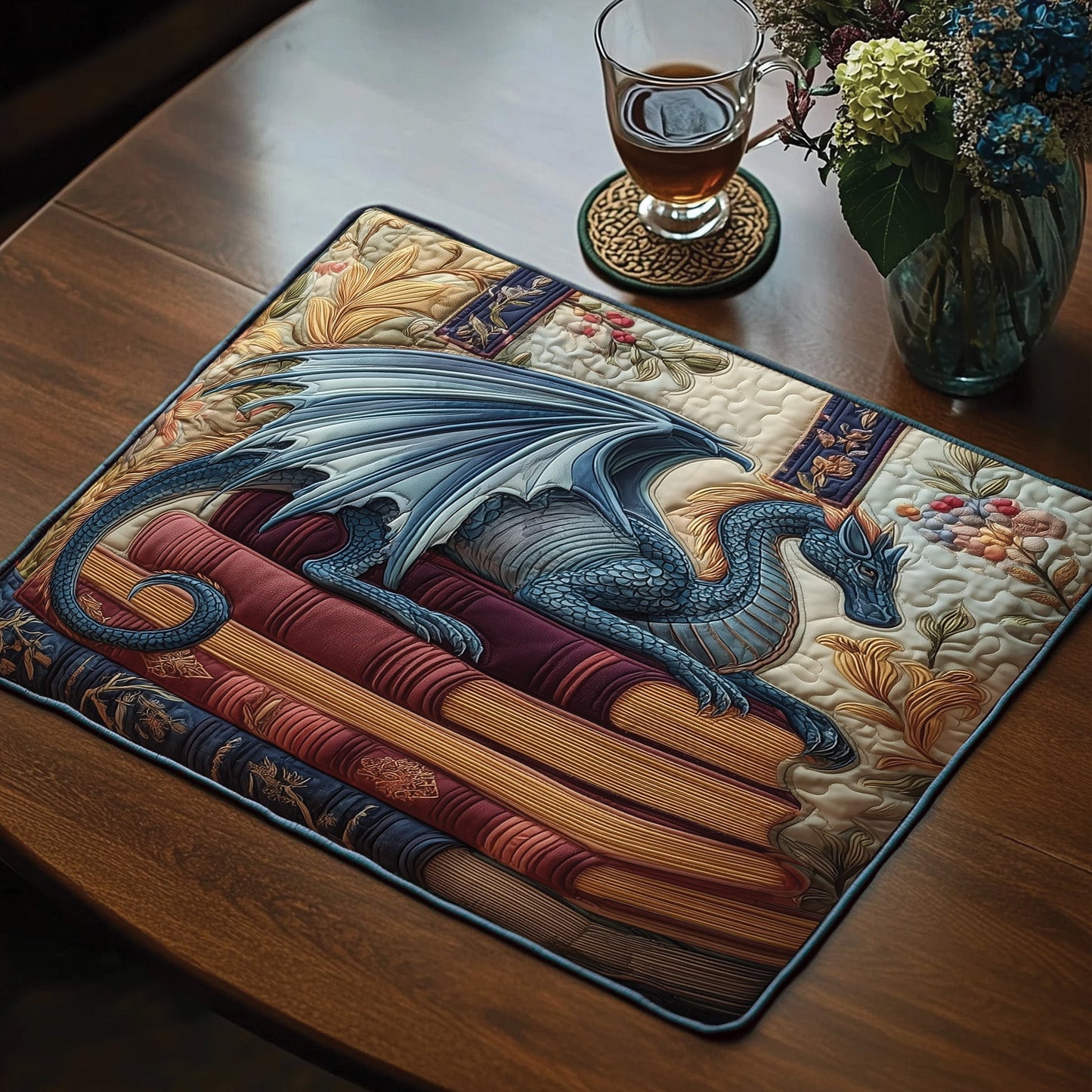 Book Dragon Quilted PlaceMat GFTOMA3567