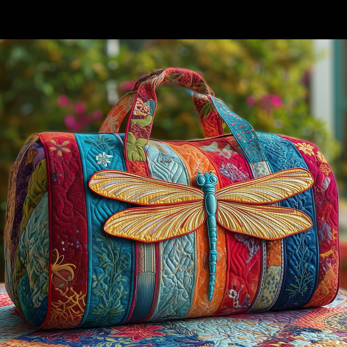 Dragonfly Adventure Quilted Duffle Bag GFTOMA3599