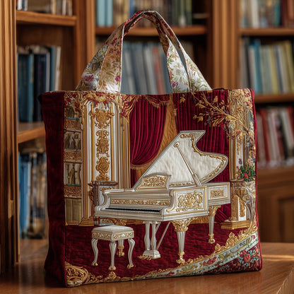 Piano Notes Quilted Tote Bag GFTOMA3608