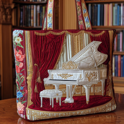 Piano Notes Quilted Tote Bag GFTOMA3610