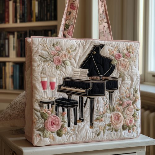 Piano Notes Quilted Tote Bag GFTOMA3611