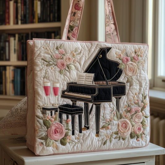 Piano Notes Quilted Tote Bag GFTOMA3611