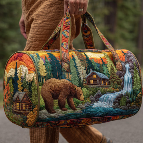 Cabin And Bear Quilted Duffle Bag GFTOMA3644