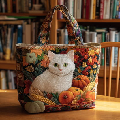 Autumn Cat Quilted Tote Bag GFTOMA3652