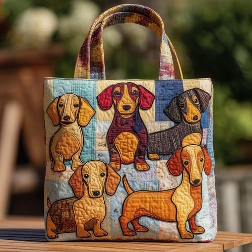 Dachshund Quilted Tote Bag GFTOMA3662