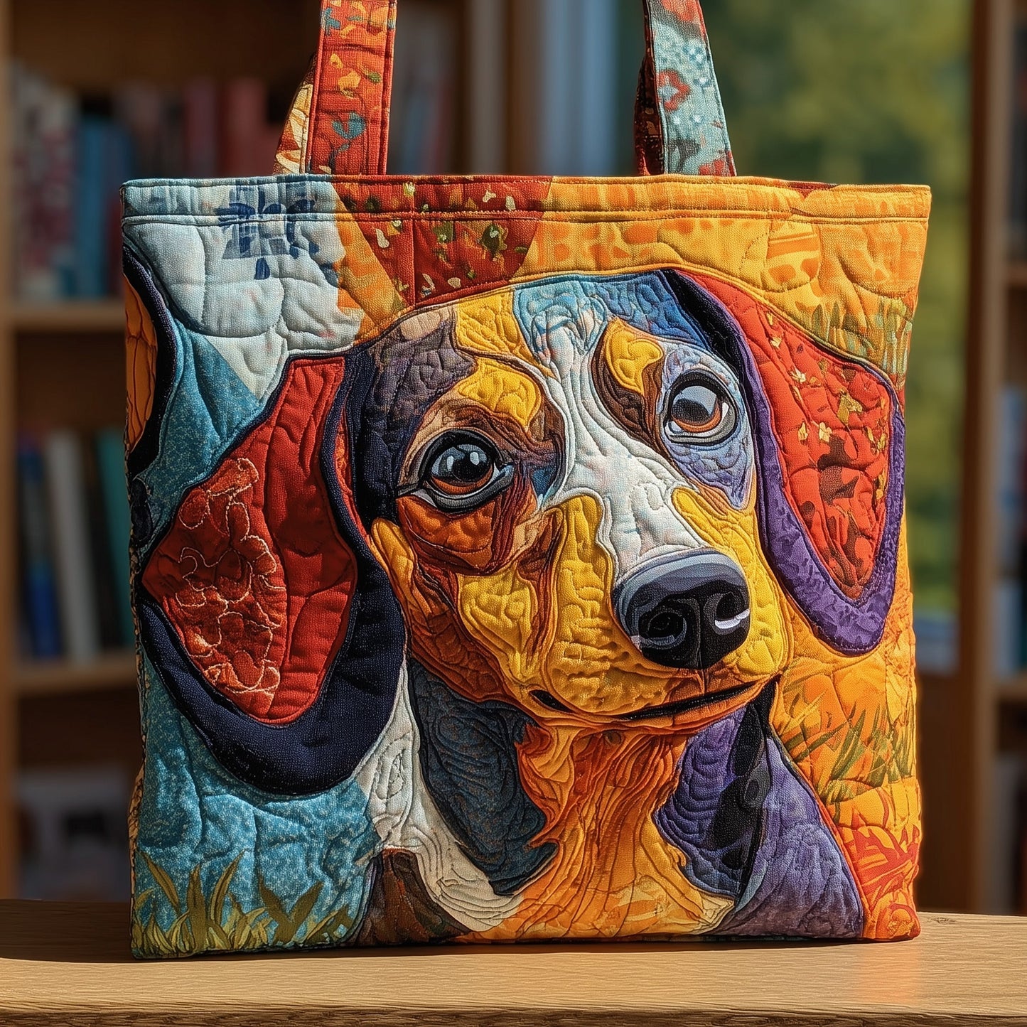 Dachshund Quilted Tote Bag GFTOMA3663