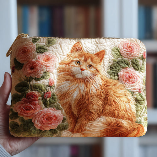 Cat and Rose Quilted Purse GFTOMA3667