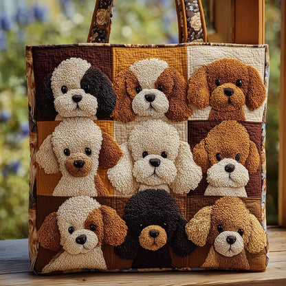 Poodle Quilted Tote Bag GFTOMA3672