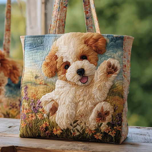 Poodle Quilted Tote Bag GFTOMA3678
