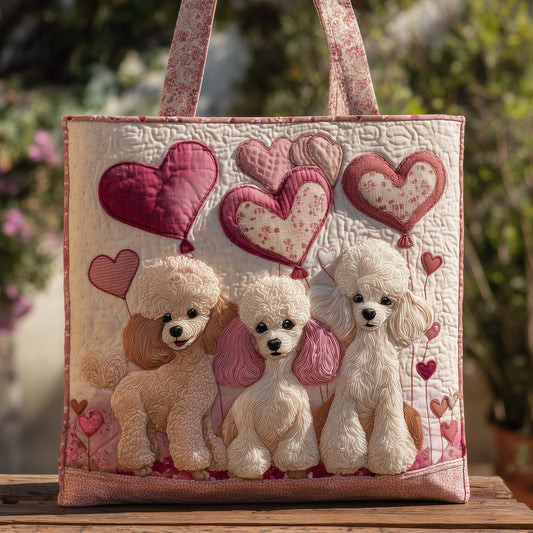 Poodle Quilted Tote Bag GFTOMA3679